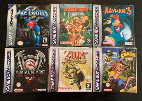 GBA Games, inclusief Zelda Minish Cap en Metroid Fusion, Spelcomputers en Games, Games | Nintendo Game Boy, Zo goed als nieuw