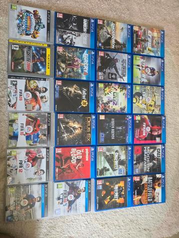 17 Playstation 4 spellen en 7 Playstation 3 spellen beschikbaar voor biedingen