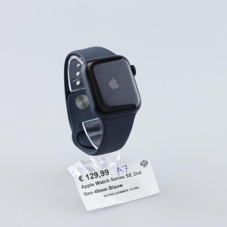 Apple Watch Series SE 2nd Gen 40mm Blauw, Sieraden, Tassen en Uiterlijk, Smartwatches, Zo goed als nieuw
