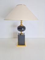 Vintage le dauphin tafellamp messing lamp Regency goud '70, Minder dan 50 cm, Regency vintage, Gebruikt, Ophalen of Verzenden