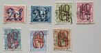 Nederland 1923 NVPH 114-120 gest, Ophalen of Verzenden, T/m 1940, Gestempeld