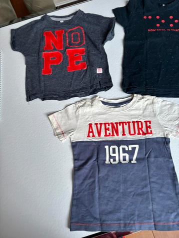 3 katoenen tshirts blauw/rood/wit beschikbaar voor biedingen