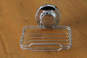 Zeephouder ~ zeepbakje van chroom met zuignap beschikbaar voor biedingen