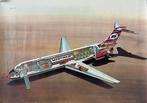 Martin Air Douglas DC-9/33 Affiche - Thijs Postma - 1969, Ophalen of Verzenden, Zo goed als nieuw, Kaart, Foto of Prent