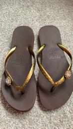 Uzurii slippers 39/40 Nieuw Bruin/Goud, Slippers, Bruin, Uzurri, Nieuw