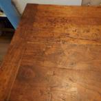 Grote tafel 220x100, Huis en Inrichting, Tafels | Eettafels, Gebruikt, Eikenhout, 200 cm of meer, Kloostertafel