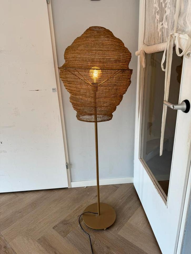 Boho Vloerlamp Ibiza Stijl - Zo Goed Als Nieuw!, Huis en Inrichting, Lampen | Vloerlampen, Zo goed als nieuw, 150 tot 200 cm, Metaal