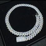 Cubaanse diamanten ketting  22 inch 14 mm, Sieraden, Tassen en Uiterlijk, Kettingen, Ophalen, Zo goed als nieuw, Goud, Goud