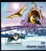 niger 2015 pf blok vleermuizen bats zoogdieren wildlife, Ophalen of Verzenden, Postfris, Dier of Natuur