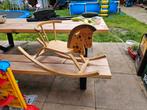 Hobbelpaard van hout, Kinderen en Baby's, Speelgoed | Hobbelfiguren, Ophalen, Zo goed als nieuw