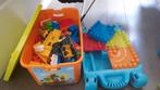 Doos vol mega bloks en een megabloks tafel, Ophalen, Gebruikt, Megabloks