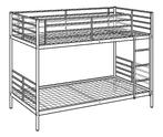 IKEA TROMSO Stapelbed wit creme in mooie staat, Ophalen, Tweepersoons, Minder dan 160 cm, 200 cm