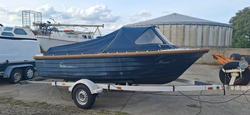 Garda elegance 500 sloep yamaha 9.9 pk 4 takt buiskap, Watersport en Boten, Sloepen, Gebruikt, Tot 10 pk, 3 tot 6 meter, Buitenboordmotor