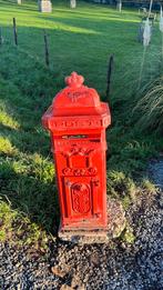 Kolombrievenbus met kroon - rood., Tuin en Terras, Brievenbussen, Ophalen, Gebruikt, IJzer, Staande brievenbus