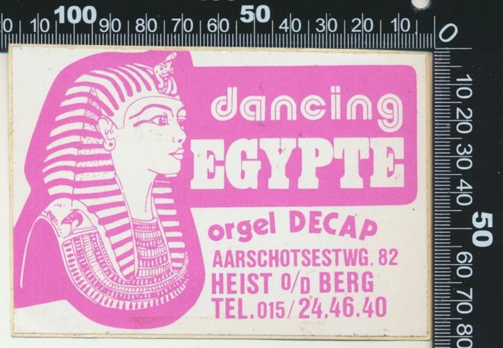 Sticker: Dancing Egypte - Heist op den Berg, Verzamelen, Stickers, Zo goed als nieuw, Bedrijf of Vereniging, Ophalen of Verzenden