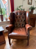Leren stoel, Huis en Inrichting, Fauteuils, Ophalen, Gebruikt, Minder dan 75 cm, Leer