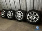 8mm! Originele Alfa Romeo 166 5x108 16 inch velgen winterban, Gebruikt, -, Banden en Velgen, -