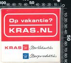 Sticker: Kras - Ster vakanties - Ster Produkties, Ophalen of Verzenden, Zo goed als nieuw, Bedrijf of Vereniging