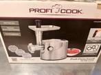 Profi Cook Vleesmolen PC-FW 1172 - Zo goed als nieuw, 3 snelheden of meer, Ophalen of Verzenden, Zo goed als nieuw, Vaatwasserbestendig