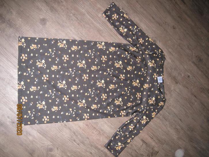 John Cabot zwarte jurk met bloemetjes maat M, Kleding | Dames, Jurken, Gedragen, Maat 38/40 (M), Zwart, Boven de knie, Ophalen of Verzenden