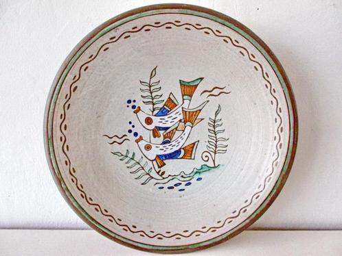 Ambacht Haalderen wandbord schaal fifties met vissen, Antiek en Kunst, Antiek | Wandborden en Tegels, Ophalen of Verzenden