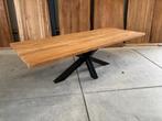 Oud teak tuintafel industrieel Matrix of U-poot 260cm B keus, Ophalen, Nieuw, Rechthoekig, Teakhout
