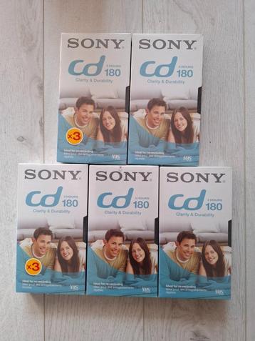 ca.18x nieuwe VHS videobanden Sony/TDK in seal, 3 en 4 uur beschikbaar voor biedingen