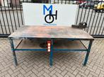 Stalen werkbank/werktafel/lastafel/las tafel 200x100CM, Ophalen, Gebruikt, 170 cm of meer, Bankschroef