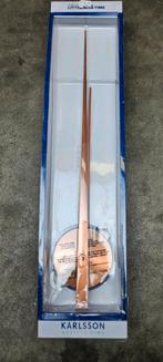 2x wandklok Karlsson Little Big Time koper/Diy Arrows zilver, Ophalen of Verzenden, Nieuw