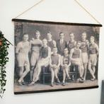 Prachtige canvas met vintage sport foto, Ophalen of Verzenden, Zo goed als nieuw