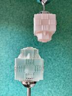 Vintage Art Deco Skyscraper Vloerlamp en Hanglamp, Huis en Inrichting, Ophalen of Verzenden, Gebruikt, Glas, Art Deco
