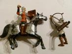 Set van 2 ridders met pijl en boog en paard, Verzenden, Gebruikt