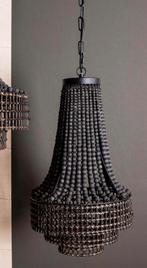 Hanglamp houten kralen ptmd, Huis en Inrichting, Lampen | Kroonluchters, -, -, Nieuw, Ophalen of Verzenden