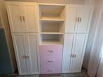 SMÅSTAD / PLATSA kast met deuren en lades roze/witte fronte, 150 tot 200 cm, Zo goed als nieuw, Modern, 150 tot 200 cm