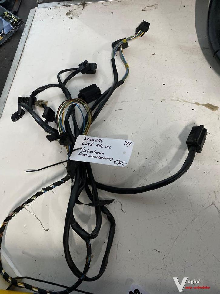 ercedes W126 560SEL 1987 Kabelboom t.b.v. stoelverwarming, Auto-onderdelen, Elektronica en Kabels, Gebruikt, Ophalen of Verzenden