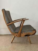 vintage fauteuil/stoffeerproject, Ophalen, Hout, Gebruikt, Vintage jaren 50