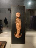 Koperen Maria met Kind Reliëf, Antiek en Kunst, Ophalen of Verzenden