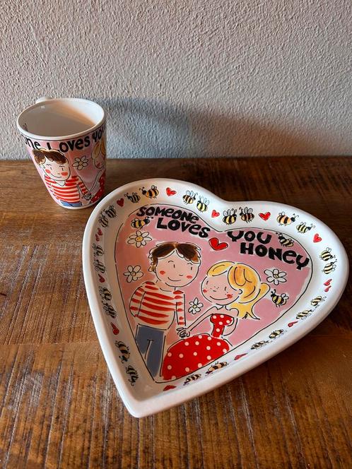 Blond Amsterdam Valentijn bord en mok, Huis en Inrichting, Keuken | Servies, Nieuw, Bord(en), Blond Amsterdam, Aardewerk, Ophalen of Verzenden