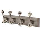 Clayre-Eef-Wandkapstok-Kapstok-Wand-4-Haken 45x10x18-Keramie, Wandkapstok, Nieuw, Ophalen of Verzenden, Minder dan 100 cm