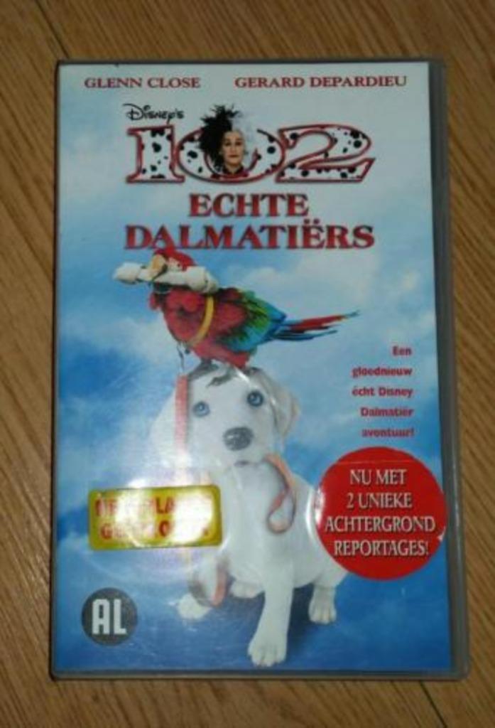 Videoband ( VHS) 102 dalmatiers van Walt Disney, Cd's en Dvd's, VHS | Kinderen en Jeugd, Gebruikt, Tekenfilms en Animatie, Alle leeftijden