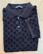 Mooie zwarte print polo shirt mt small/medium BCBC, Ophalen of Verzenden, Zo goed als nieuw, Maat 48/50 (M), Zwart