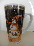 2 grote porseleinen bekers met sneeuwpop voor Kerst, Ophalen of Verzenden, Nieuw