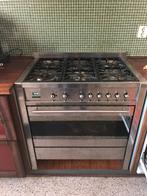 RVS Smeg 90 cm gasfornuis en afzuigkap, Witgoed en Apparatuur, Fornuizen, Ophalen, Gebruikt, 60 cm of meer, Gas