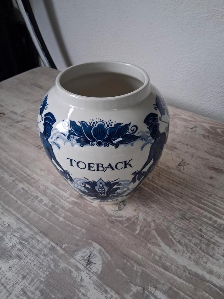 Delfts Blauw Toeback Pot, Antiek en Kunst, Antiek | Keramiek en Aardewerk, Ophalen