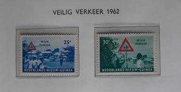1962 Nederlands Nieuw Guinea Veilig verkeer Nvph Nr. 73 - 74 beschikbaar voor biedingen