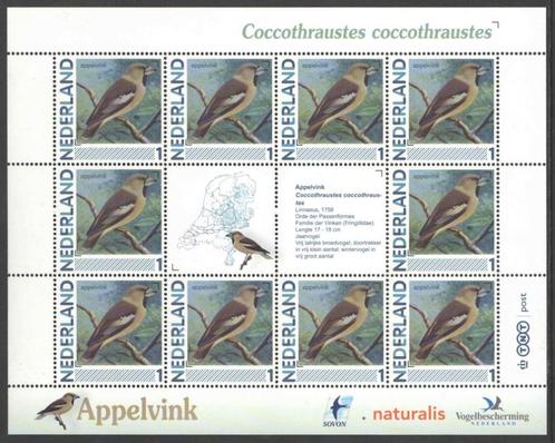 Vogels in Nederland: Appelvink, Postzegels en Munten, Postzegels | Nederland, Postfris, Na 1940, Ophalen of Verzenden