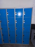 105 Blauwe metalen lockers, Huis en Inrichting, Kasten | Lockerkasten, Ophalen, Gebruikt