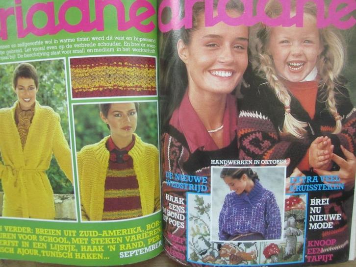 Ariadne Maandblad voor Handwerken oktober 1979, Hobby en Vrije tijd, Borduren en Borduurmachines, Zo goed als nieuw, Patroon, Handborduren
