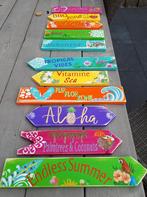 Carribean tiki ibiza kleurige houten strand borden wegwijzer, Ophalen of Verzenden, Nieuw