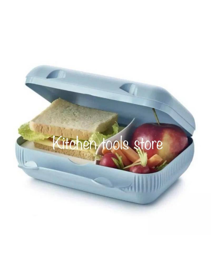 tupperware snackpack broodtrommel lunchbox turquoise, Huis en Inrichting, Keuken | Tupperware, Nieuw, Ophalen of Verzenden